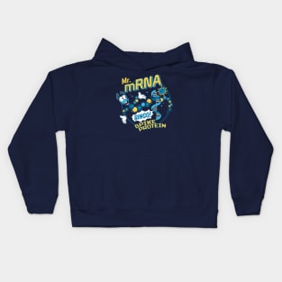 Mr mRNA Bingo! Spike Protein Science Kids Hoodie